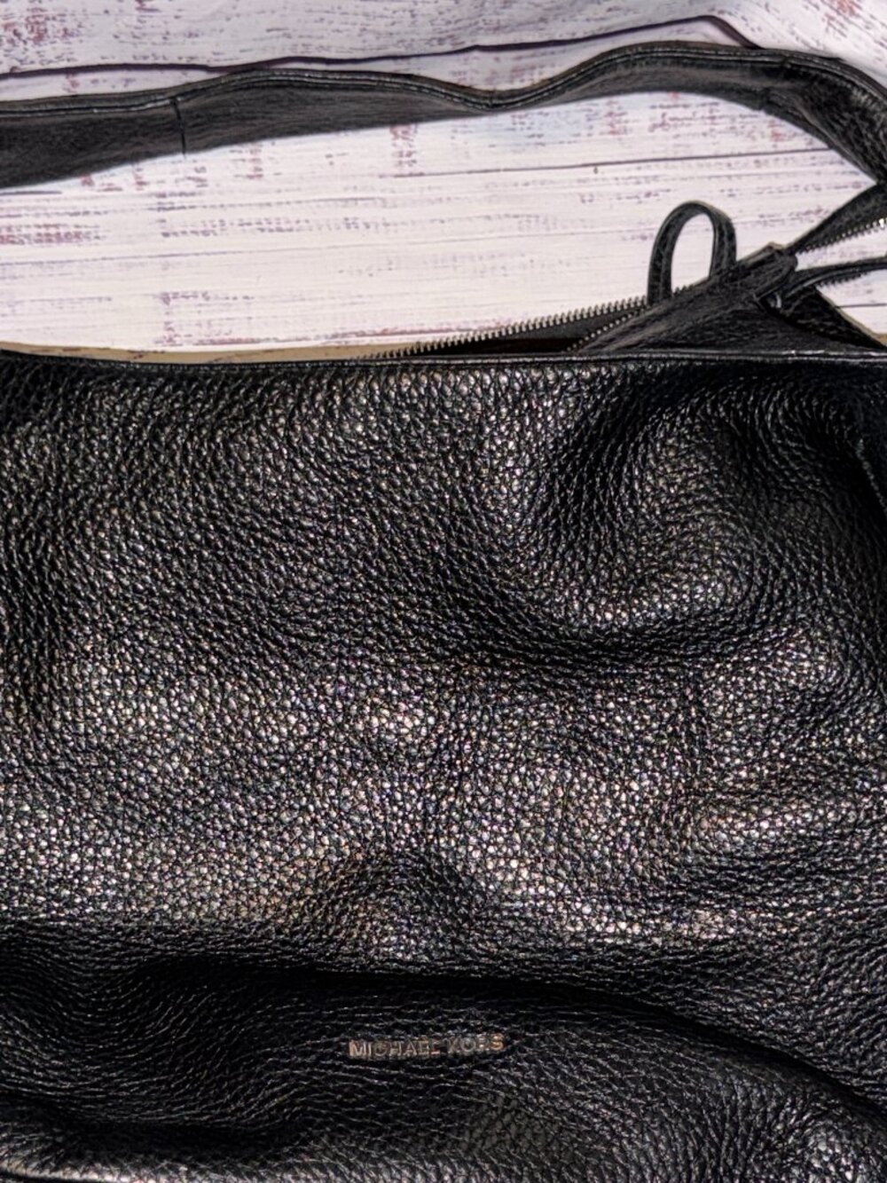 Michael Kors Women's Black Leather Hand Bag